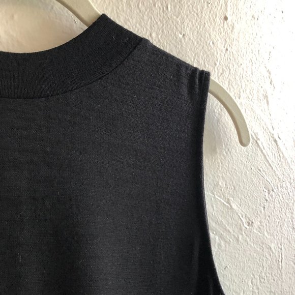 Rag & Bone Jean sleeveless black mock turtleneck - Picture 2 of 6